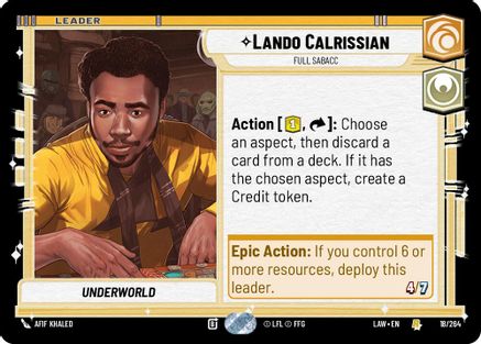 Image of Lando Calrissian - Full Sabacc (18/264) - A Lawless Time