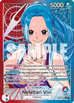 Image of Nefeltari Vivi  - 001 (Alternate Art) (EB03-001) - Extra Booster: One Piece Heroines Edition Foil