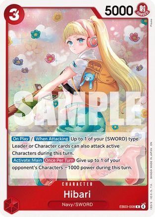 Image of Hibari (EB03-008) - Extra Booster: One Piece Heroines Edition Foil