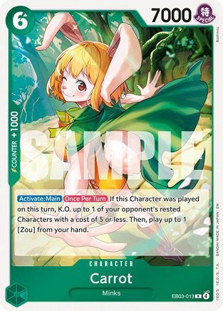 Image of Carrot (EB03-013) - Extra Booster: One Piece Heroines Edition Foil