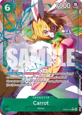 Image of Carrot (Alternate Art) (EB03-013) - Extra Booster: One Piece Heroines Edition Foil