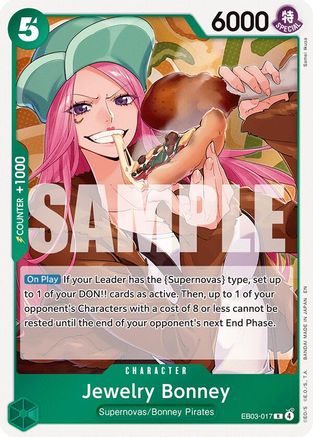 Image of Jewelry Bonney (EB03-017) - Extra Booster: One Piece Heroines Edition Foil