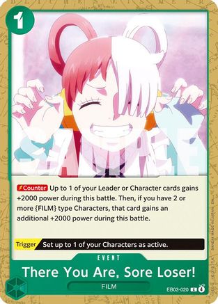 Image of There You Are, Sore Loser! (EB03-020) - Extra Booster: One Piece Heroines Edition