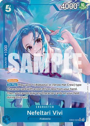 Image of Nefeltari Vivi (024) (Alternate Art) (EB03-024) - Extra Booster: One Piece Heroines Edition Foil