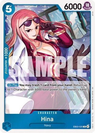 Image of Hina (EB03-025) - Extra Booster: One Piece Heroines Edition Foil