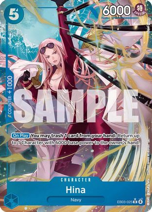 Image of Hina (Alternate Art) (EB03-025) - Extra Booster: One Piece Heroines Edition Foil