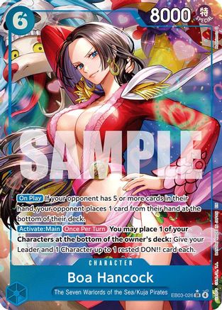 Image of Boa Hancock (Alternate Art) (EB03-026) - Extra Booster: One Piece Heroines Edition Foil