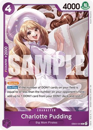 Image of Charlotte Pudding (EB03-035) - Extra Booster: One Piece Heroines Edition Foil