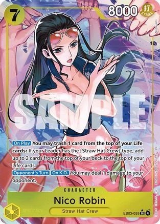 Image of Nico Robin (055) (Alternate Art) (EB03-055) - Extra Booster: One Piece Heroines Edition Foil