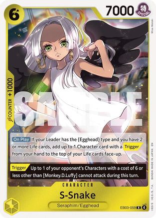 Image of S-Snake (EB03-059) - Extra Booster: One Piece Heroines Edition Foil