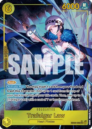 Image of Trafalgar Law (Alternate Art) (EB03-062) - Extra Booster: One Piece Heroines Edition Foil