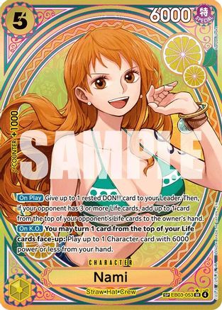 Image of Nami (SP) (EB03-053) - Extra Booster: One Piece Heroines Edition Foil
