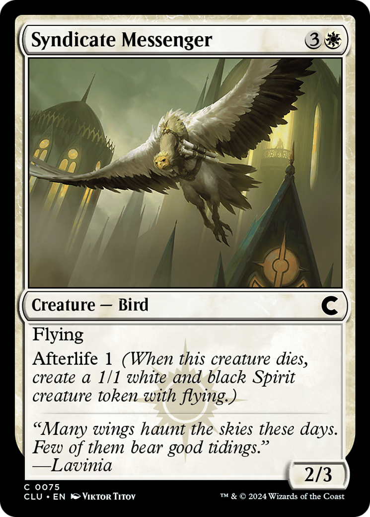 Image of Syndicate Messenger (CLU-075) - Ravnica: Clue Edition