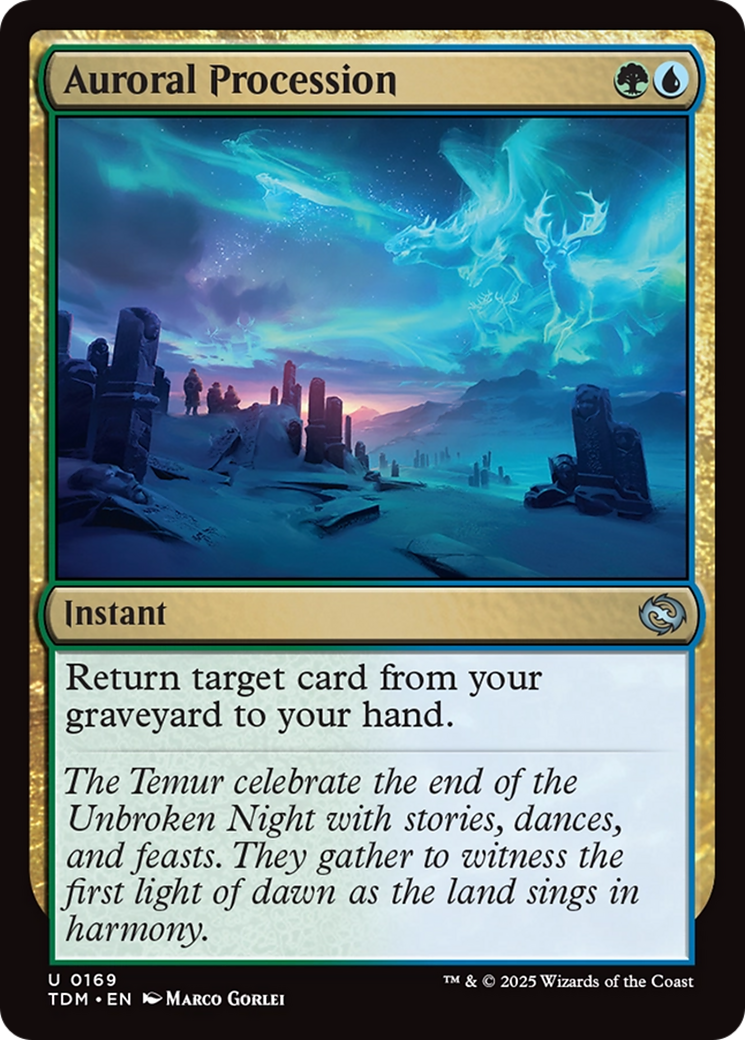 Image of Auroral Procession (TDM-169) - Tarkir: Dragonstorm Foil
