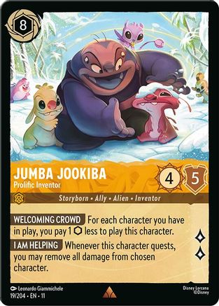 Image of Jumba Jookiba - Prolific Inventor (19/204) - Winterspell Cold Foil