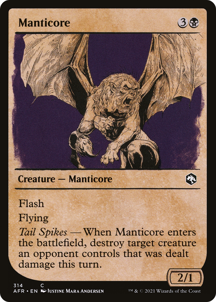 Image of Manticore (Showcase) (AFR-314) - Adventures in the Forgotten Realms: (Showcase)