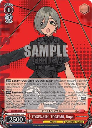 Image of TOGENASHI TOGEARI, Rupa (GCR/SE48-E20 N) - Girls Band Cry Premium Booster