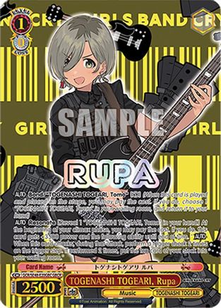 Image of TOGENASHI TOGEARI, Rupa (GBCR) (GCR/SE48-E20GBC GBCR) - Girls Band Cry Premium Booster