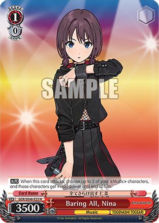 Image of Baring All, Nina (GCR/SE48-E23 N) - Girls Band Cry Premium Booster