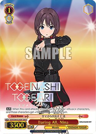 Image of Baring All, Nina (GBCR) (GCR/SE48-E23GBC GBCR) - Girls Band Cry Premium Booster