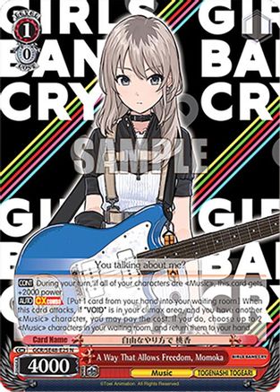 Image of A Way That Allows Freedom, Momoka (GCR/SE48-E25 N) - Girls Band Cry Premium Booster