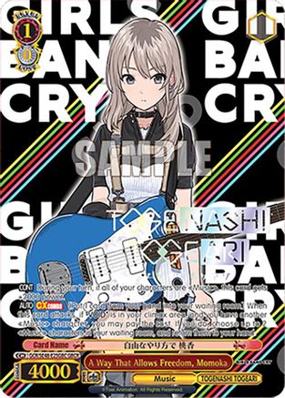 Image of A Way That Allows Freedom, Momoka (GBCR) (GCR/SE48-E25GBC GBCR) - Girls Band Cry Premium Booster