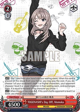 Image of TOGENASHI's Day Off, Momoka (GCR/SE48-E35 N) - Girls Band Cry Premium Booster