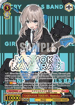 Image of TOGENASHI TOGEARI, Momoka (GBCR) (GCR/SE48-E43GBC GBCR) - Girls Band Cry Premium Booster
