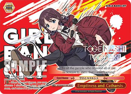 Image of Emptiness and Catharsis (GBCR) (GCR/SE48-E51GBC GBCR) - Girls Band Cry Premium Booster