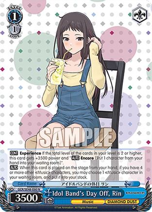 Image of Idol Band's Day Off, Rin (GCR/SE48-E60 N) - Girls Band Cry Premium Booster