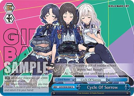 Image of Cycle Of Sorrow (GCR/SE48-E68 N) - Girls Band Cry Premium Booster