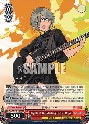 Image of Lights of the Starting Battle, Rupa (GCR/SE48-TE01 TD) - Girls Band Cry Premium Booster