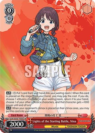 Image of Lights of the Starting Battle, Nina (SR) (GCR/SE48-TE06S SR) - Girls Band Cry Premium Booster