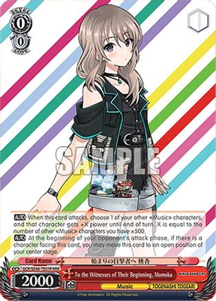 Image of To the Witnesses of Their Beginning, Momoka (RRR) (GCR/SE48-TE07R RRR) - Girls Band Cry Premium Booster