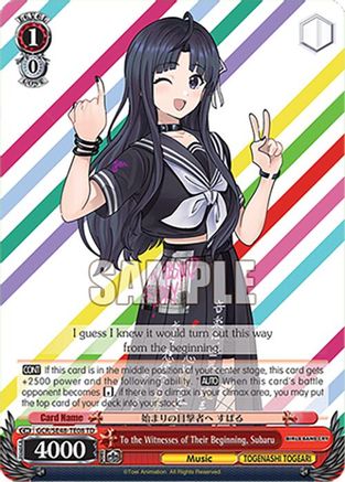 Image of To the Witnesses of Their Beginning, Subaru (GCR/SE48-TE08 TD) - Girls Band Cry Premium Booster