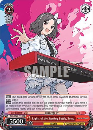 Image of Lights of the Starting Battle, Tomo (GCR/SE48-TE12 TD) - Girls Band Cry Premium Booster