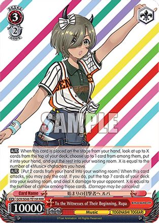 Image of To the Witnesses of Their Beginning, Rupa (RRR) (GCR/SE48-TE15R RRR) - Girls Band Cry Premium Booster