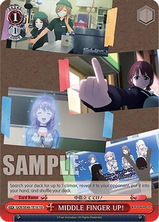 Image of MIDDLE FINGER UP! (GCR/SE48-TE16 TD) - Girls Band Cry Premium Booster