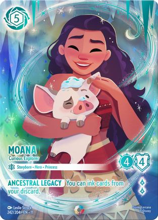 Image of Moana - Curious Explorer (Iconic) (242/204) - Winterspell Holofoil