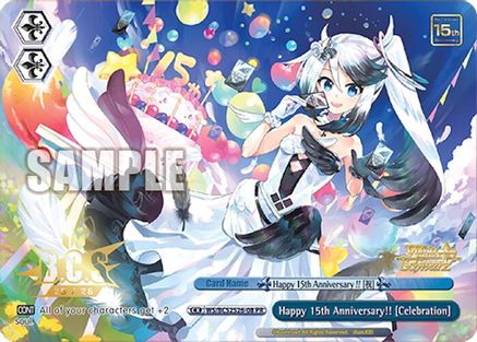 Image of Happy 15th Anniversary!! [Celebration] (WS/BCS2526-08) - Bushiroad Event Cards