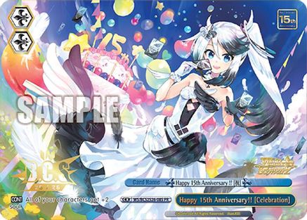 Image of Happy 15th Anniversary!! [Celebration] (Foil) (WS/BCS2526-08S) - Bushiroad Event Cards