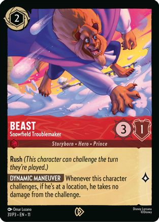 Image of Beast - Snowfield Troublemaker (31) - Disney Lorcana Promo Cards Cold Foil