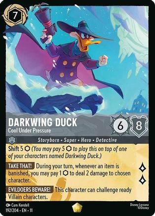 Image of Darkwing Duck - Cool Under Pressure (192/204) - Winterspell Cold Foil