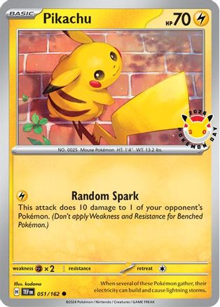 Image of Pikachu (Pokemon Day 2026) 051  - Holofoil Miscellaneous Cards & Products - Common