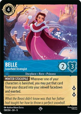 Image of Belle - Snowfield Strategist (158/204) - Winterspell Cold Foil