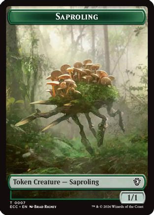 Image of Saproling // Scarecrow Double-Sided Token (ECC-7 // 11) - Commander: Lorwyn Eclipsed