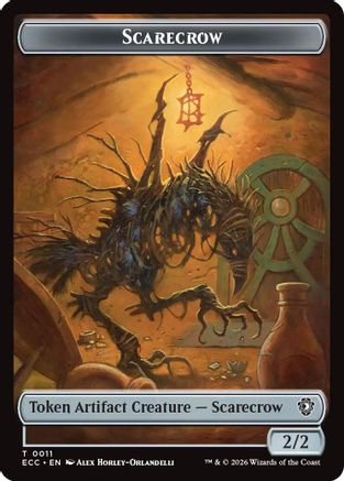 Image of Scarecrow // Treasure Double-Sided Token (ECC-11 // 10) - Commander: Lorwyn Eclipsed