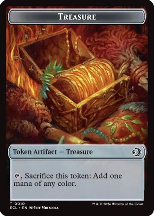 Image of Treasure // Shapeshifter Double-Sided Token (ECC-10 // 1) - Commander: Lorwyn Eclipsed