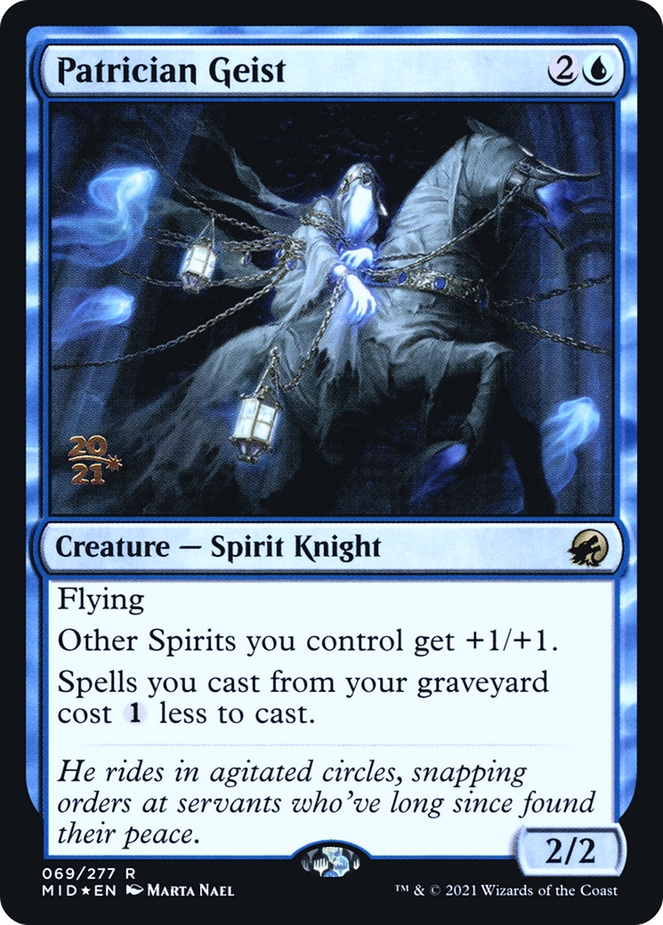 Image of Patrician Geist (PRE-069) - Innistrad: Midnight Hunt Promos Foil