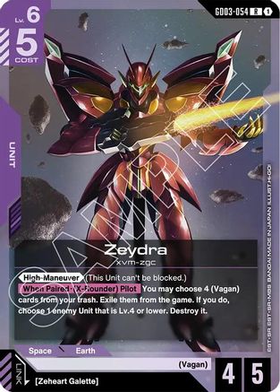Image of Zeydra (GD03-054) - Steel Requiem Holofoil